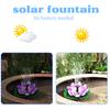 (Lotus Design) Floating Solar — Automatic Sprinkler For Birdbaths And ; A Flower-Shaped Water For Gardens, Courtyards, And Outdoor Decora