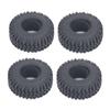 4PCS Rubber Tires Wear Resistance 1 10 RC Climbing Car Tire Replacement for SCX10 115mm Diameter 40mm Width Black