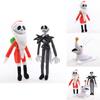 Adorable Nightmare Before Christmas Jack Skellington And Santa Jack Plush Toys