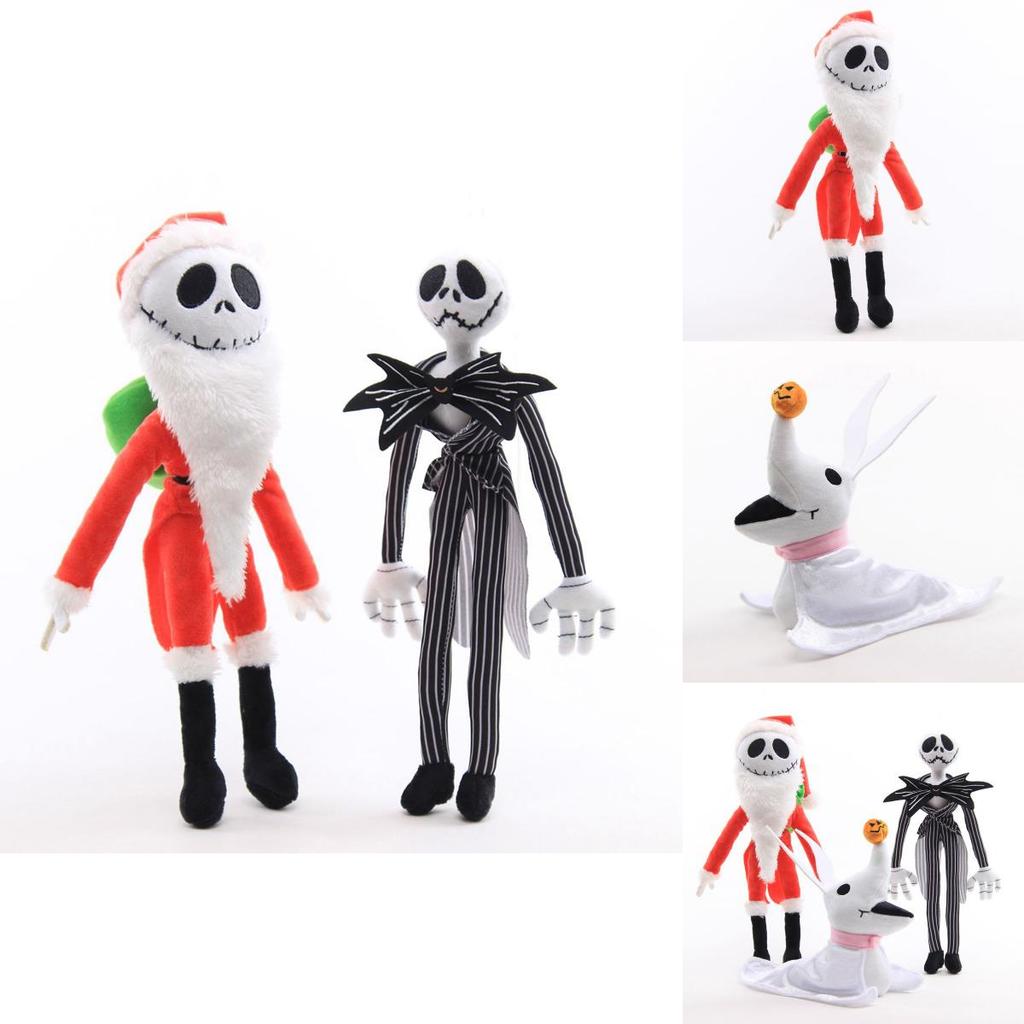 Adorable Nightmare Before Christmas Jack Skellington And Santa Jack Plush Toys