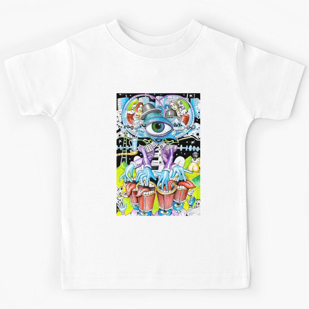 the trilogy pop alien concert band part 2 Kids T-Shirt 100