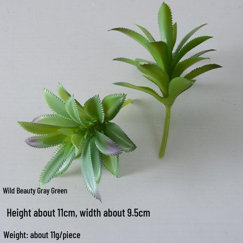 Mini Flocking Artificial Succulent Bonsai for DIY Wall Decor
