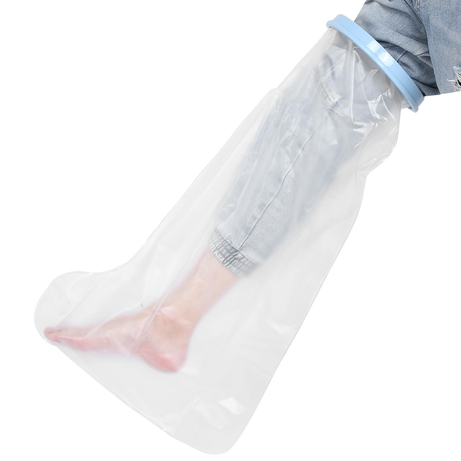 

65 см Гипсовая повязка для ног взрослых Водонепроницаемая эластичная защита для душа для ран на ногах