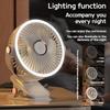 Night Light Fan - USB Charging Handheld & Clip Fan for Student Dormitory Office Desktop & Outdoor Use with Small Ceiling Design