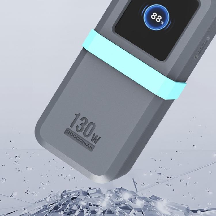 Shockproof Silicone Case for 130W/100W 20000mAh Energy Bank Fast Charging Cable Organizers Storage Case Silicone Guard