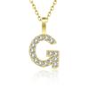 Gold Color Pendant Necklace with Chain for Women - Initial Jewelry Gift