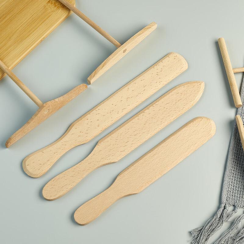 Ru Han Beechwood Egg Pancake Scraper & Kitchen Tool Set