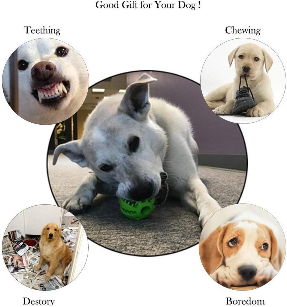 Dog Puzzle Toys Ball Nontoxic Durable Dog IQ Chew Toys for Puppy Small Large Dog Teeth Cleaning/Chewing/Playing