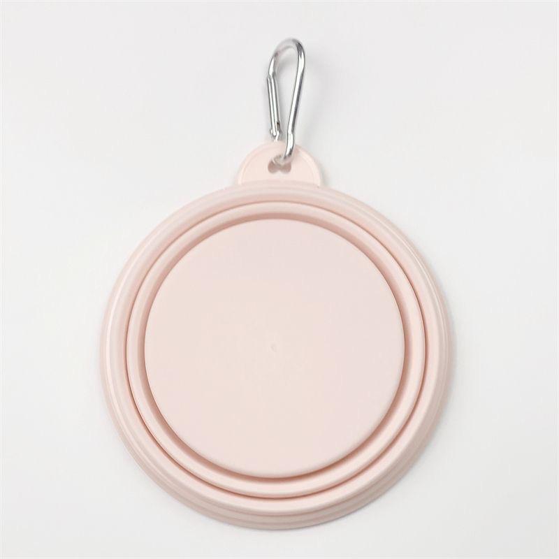 Macaron Folding Bowl For Dogs Going Out Portable Folding Bowl Pets Eating Bowl Outdoor Drinking Bowl Drinking Water