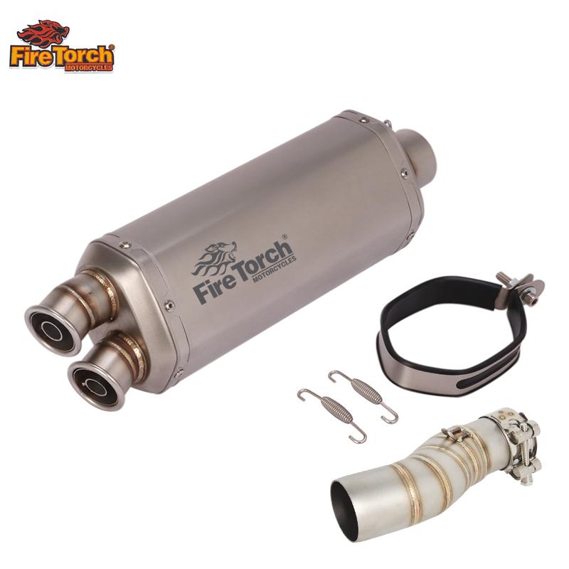 For CFMOTO 450MT 450 MT IBEX450 IBEX 450 2024 2025 Motorcycle Exhaust Escape Moto System Mid Link Pipe With Muffler DB Killer