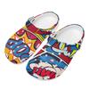 Color Print EVA Garden Clogs Women Men Lightweight Breathable Slip On Shoes Beach Pool Bathroom Home Sandals Home Outdoor Use