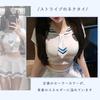 Sailor Uniform Cosplay Sexy White Uniform Naughty Extreme Pleated Skirt Tie Short Sleeve Babydoll Costume Cute Moe Photo Shoot Set [Sekuee] Women's