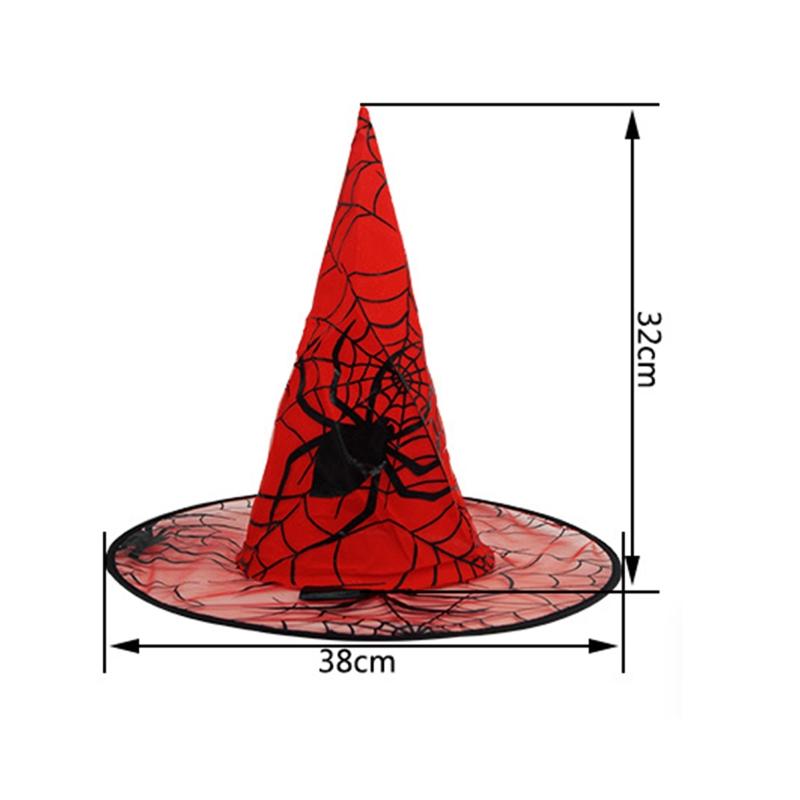 Halloween Spider Witch Hat Birthday Festival Party Role Playing Supplies for New Year Evening Party Backdrop Decor