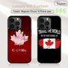 Canada Flag Phone Case Mobile Suitable For Apple 16 PRO MAX 15 14 13 12 MINI 11 Patch Black Hard Shell