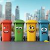 Cartoon Face Stickers Per, Removable, for Trash Cans, Walls, Toilet Decorations, Refrigerator Glossy Surfaces, Covering Unsightly Surfaces