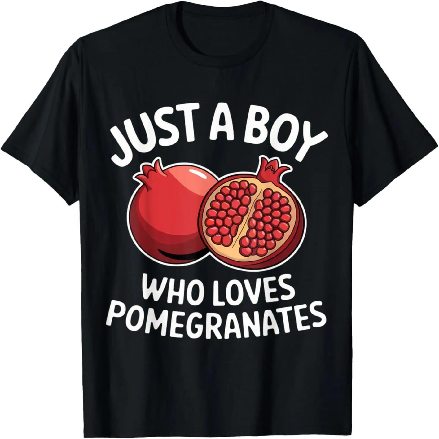 _Boy Who Loves Pomegranates Funny Fruit Lover Design_ T-Shirt XXXXXL разноцветный