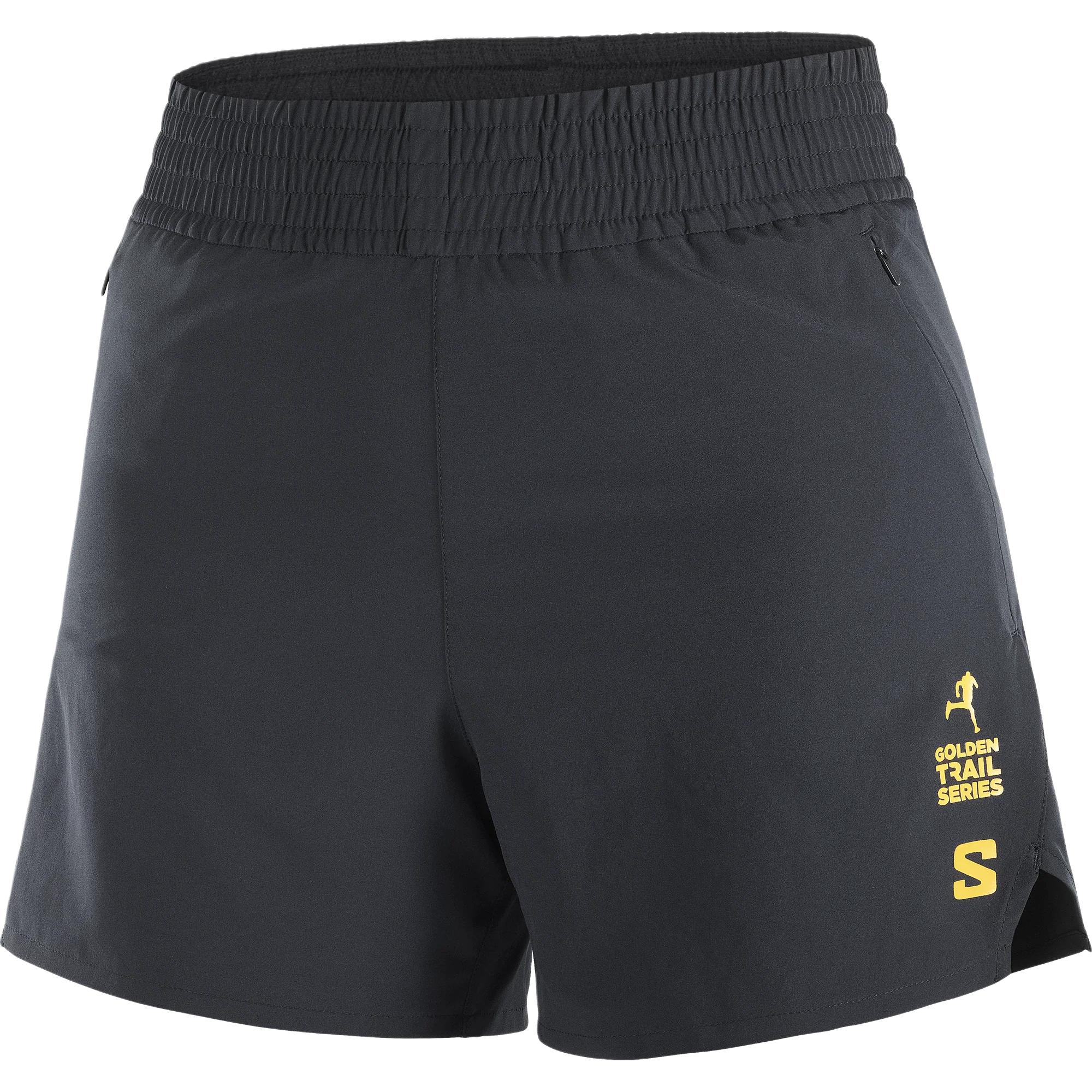 

Salomon Golden Trail Series Fashion Simple Breathable Lace-Up Three-Quarter Casual Shorts Women shorts Black C24847 XS
