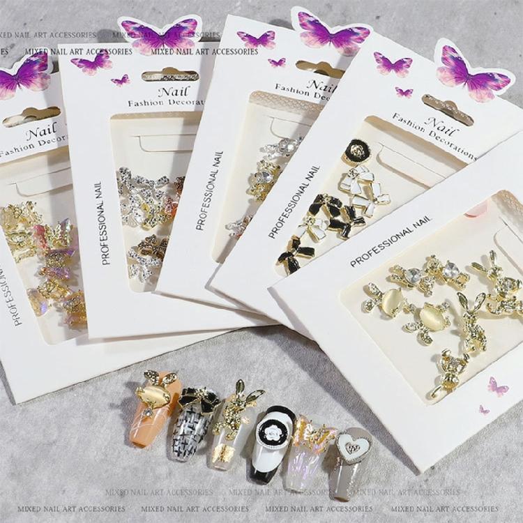 Nail Jewelry Luxury Alloy Nail Art Rhinestones Shiny Nail Crystals Diamond Gems