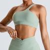 2024 New Arrival Oblique One Shoulder Sports Intimates Naked Women Sense Yoga Bra Quick-Drying Beauty Back Vest Beauty Back Workout Clothes Elastic