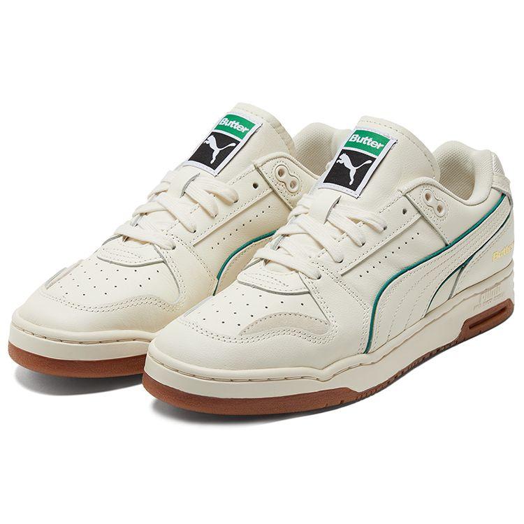 Puma Unisex X Butter Goods Slipstream Lo Sneakers Whisper White Cadmium Green 381787-01