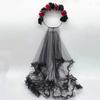 Fashion Long Tulle&Flower Shape Headband Girl Summer Hairband Hair Ornament
