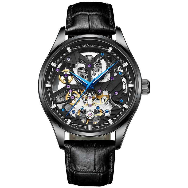 

AILANG Новые мужские часы Автоматические механические часы Скелет Мужские часы Наручные часы Водонепроницаемые