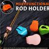 2PCS Fishing Rod Clips Protecting Pole Keeper Rod Tie Tackle Clips Holder Fixed Keeper For Beach Lake Fishing tool