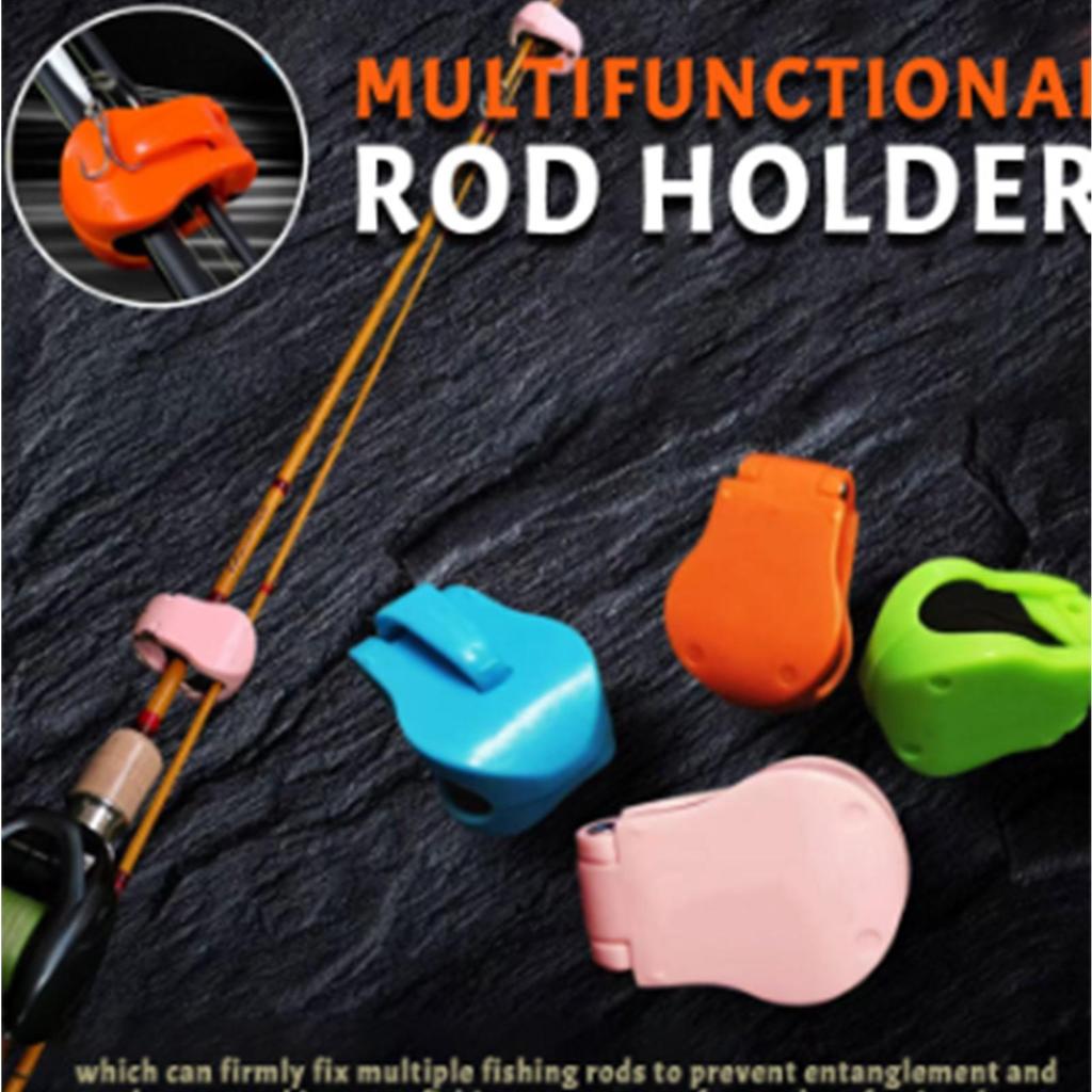 2PCS Fishing Rod Clips Protecting Pole Keeper Rod Tie Tackle Clips Holder Fixed Keeper For Beach Lake Fishing tool