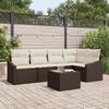 VidaXL 5-piece Garden Set with Cushions Poly Rattan Grey 3355397