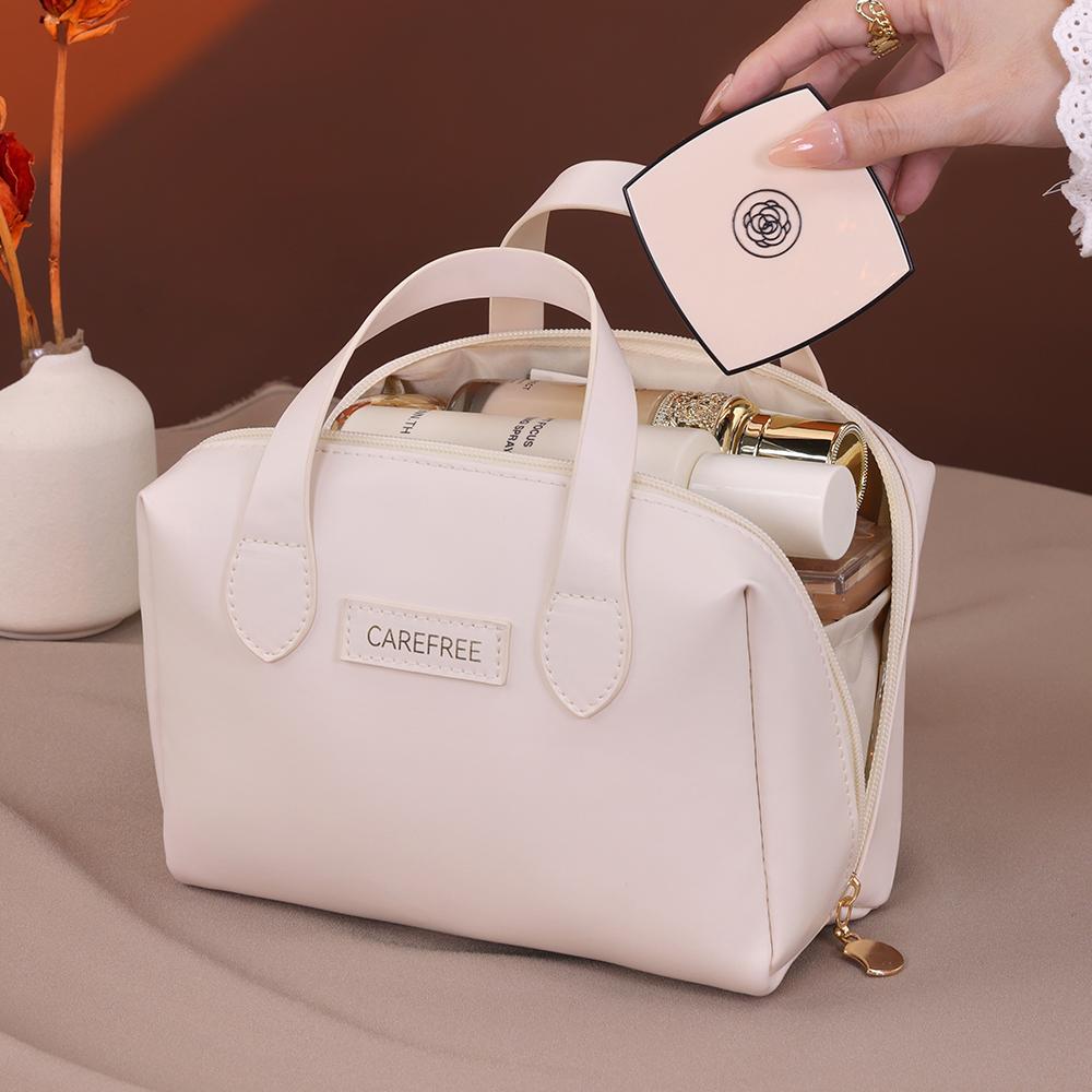 Borsa da Trucco Portatile Piccola Beiying Stile Francese, Multifunzionale e di Alta Gamma per Viaggio, Borsa Portatile da Trucco da Donna