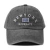 Unisex Vintage Washed Cotton Baseball Cap Adjustable New York Letters Embroidery Snapback Hats For Women Men Soft Top Sunhat