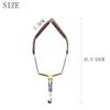 Saxophone Shoulder Neck Strap Adjustable Sax Black Double Shoulder Strap Harness Sax Musical Instruments Accessries Black Brown