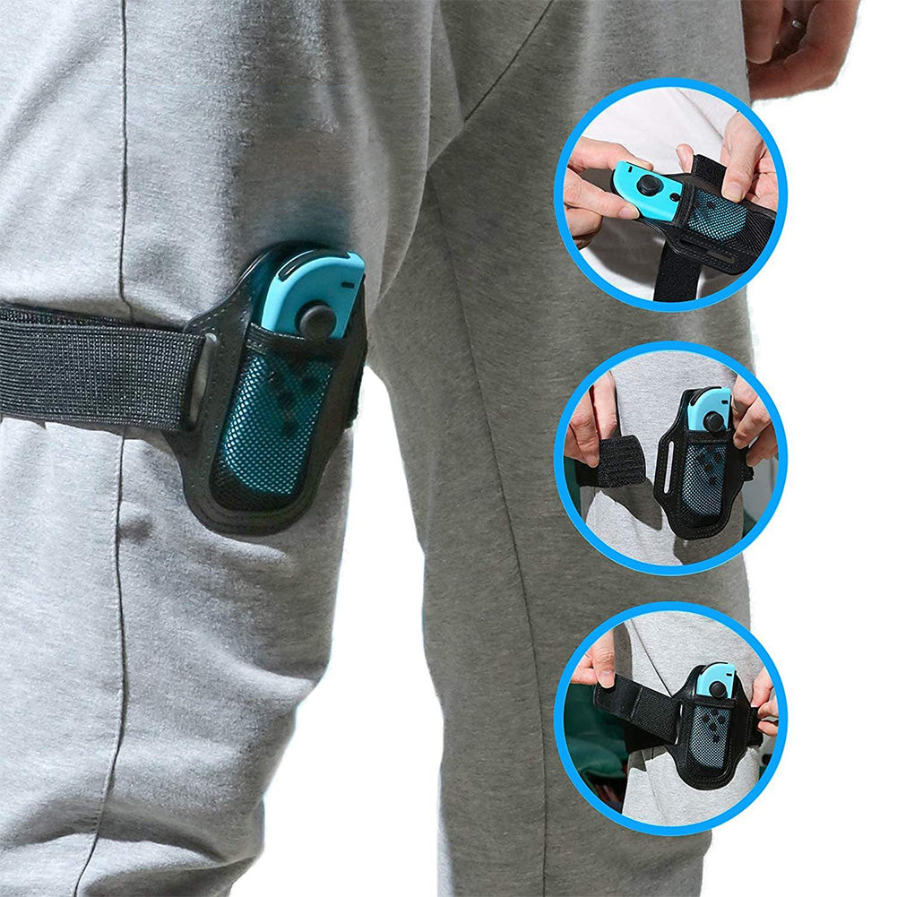 For Joy-Con Leg Strap for Nintendo Switch Sport Game/Adventure Game/Shootout Game/Kicking Motions Switch Leg Strap Accessory