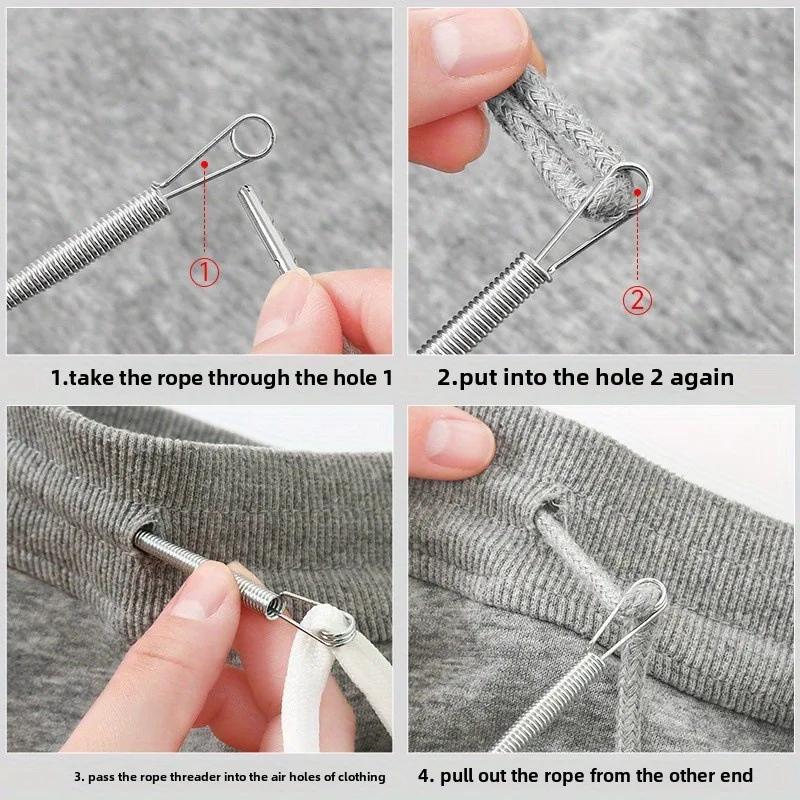 Flexible Drawstring Threader Clip For Sewing Accessories Knitting Supplies Elastic Band Lace Cord DIY Sewing Tool
