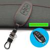 Genuine Leather Remote Control Car Key Cover Skin Case For Volkswagen Vw Touareg 3 Buttons Smart Key Protect Shell