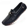 Blue Loafers Men Handmade Leather Shoes Casual Driving Dad Flats Slip-On Moccasins Men Shoes Plus Size 46 47 48 Chaussure Homme