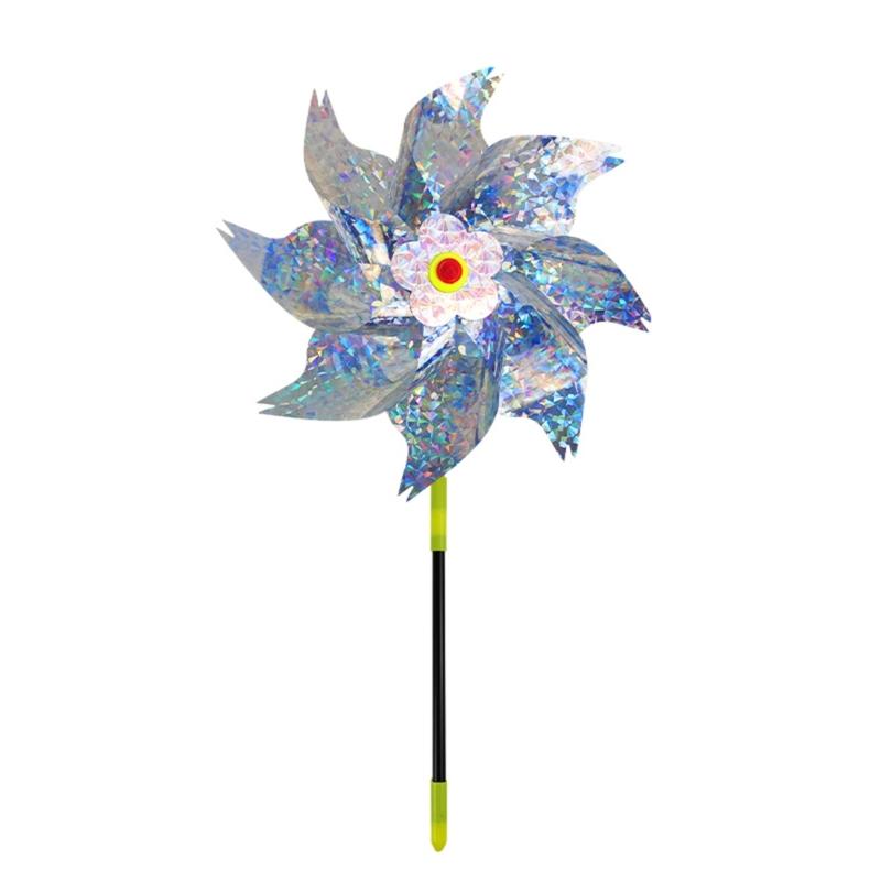 6 st Fågelskrämmor Vindsnurror Multifunktionell Trädgårds Gård Dekoration Tillbehör för Trädgårds Gård Fest Bakgrund