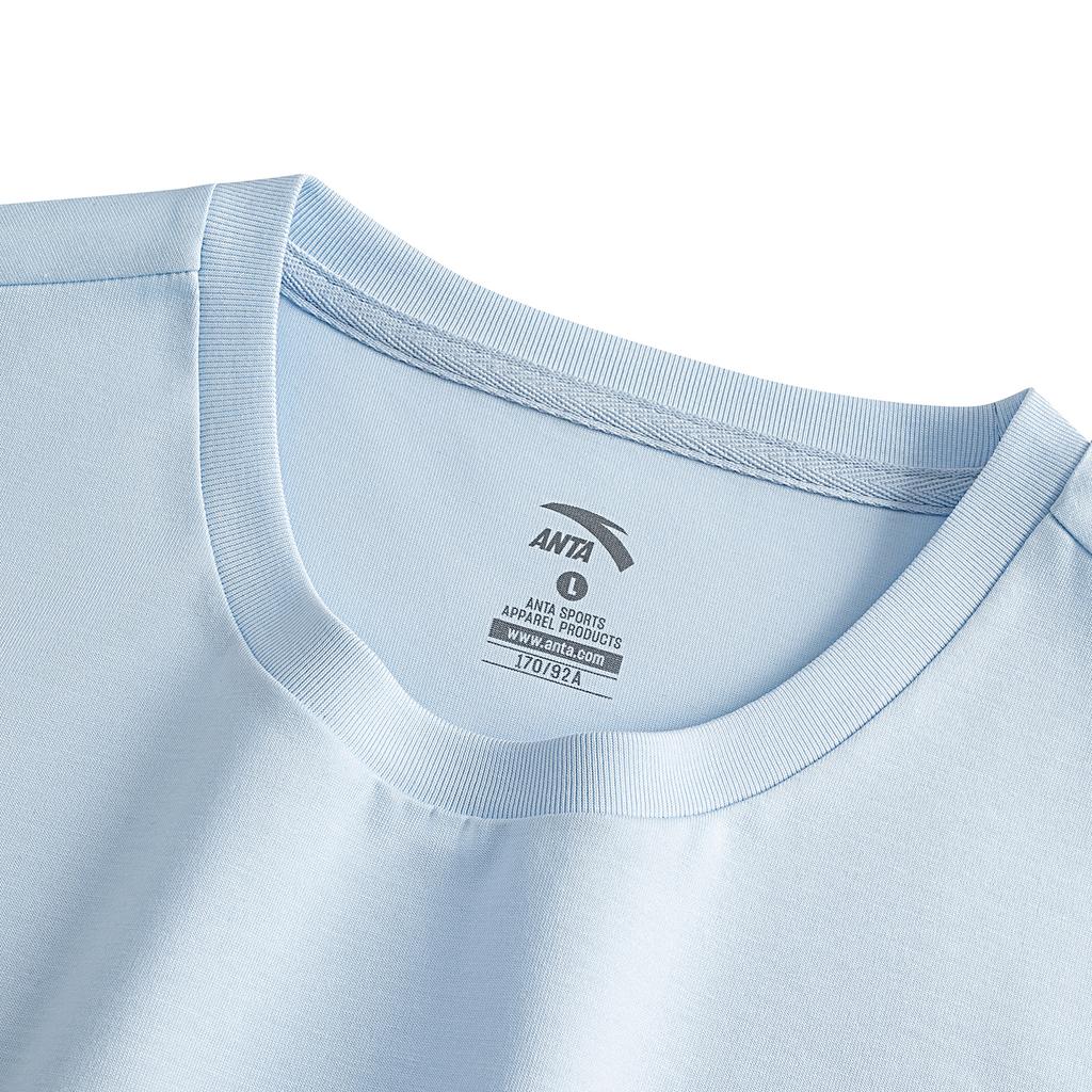 Anta Short Sleeve Knitted T-Shirt Women tops Ice-Blue 962628104-3