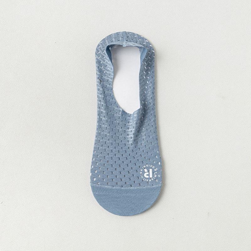 

Мужские дышащие носки-невидимки из ледяного шелка с хлопковой подошвой One Size синий