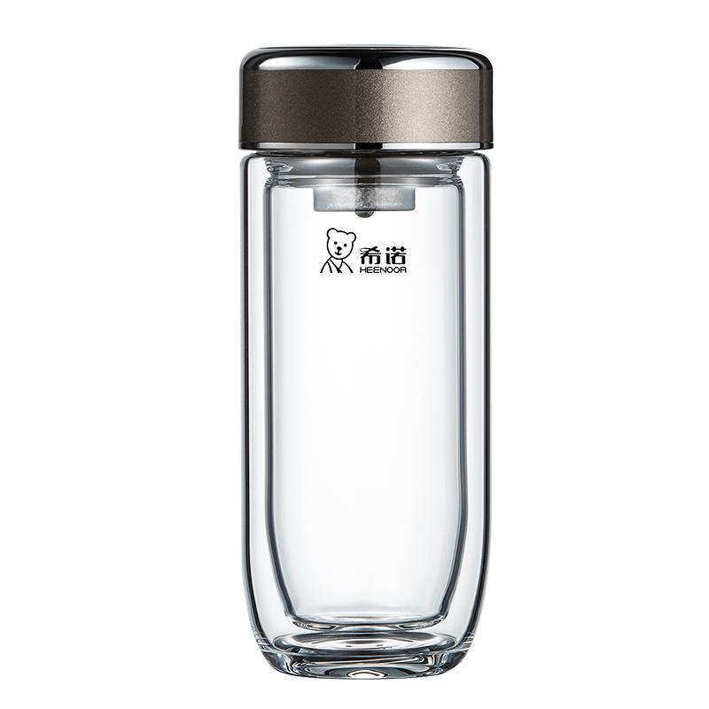 

Heenoor XN-1917A Antibacterial Double-Layer Glass Tea & Water Bottle