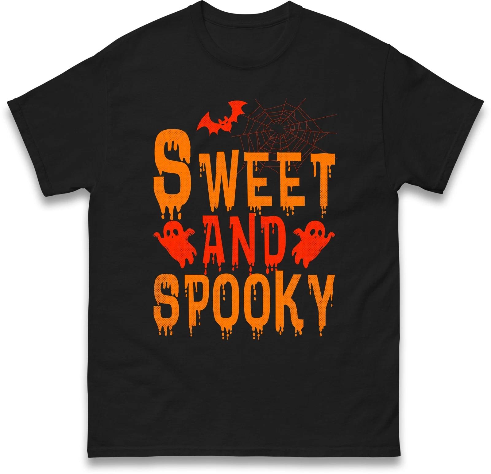 Sweet and Spooky Halloween T Shirt,Halloween Horror Character night Party Gift S