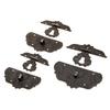 1pc Iron Latch Hasp Hook Lock 7 Screws Clasp Buckle Decor Old Chinese Pattern Antique Bronze Vintage Box Chest Hardware 3sizes