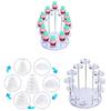 Acrylic Cupcake Stand Tiered Display Tower for Dessert Candy Pastry Macaron Wedding Party Cake Stand Holder Display Rack