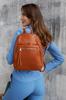 Elegant women's backpack made of eco-leather - Peterson