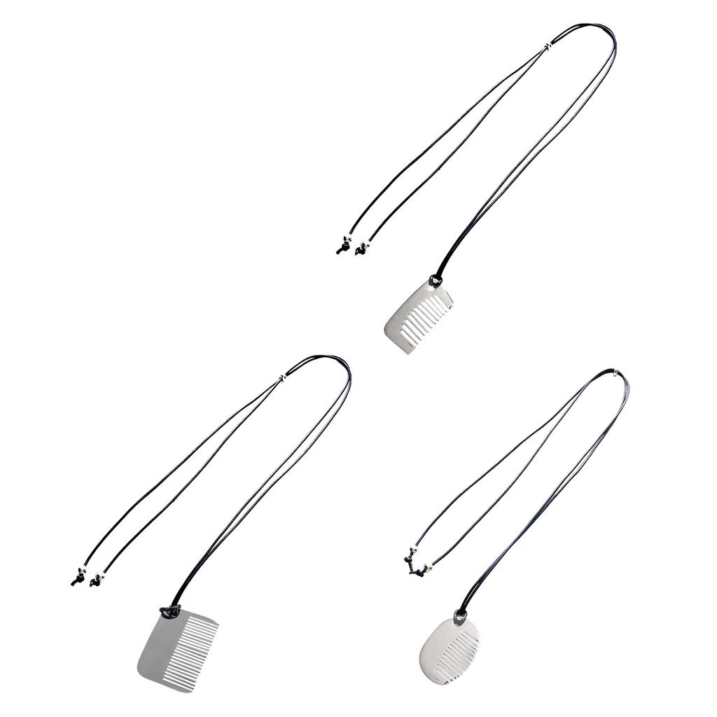 Multipurpose Adjustable Necklace Styling Sturdy Steel Comb Pendant Elegant Hair Jewelry Accessory for Daily Party Looks