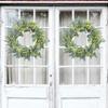 Fashion Artificial Garlands Green Portable Stylish Wreath with Berries Accent for Door and Wall Festival Decoration