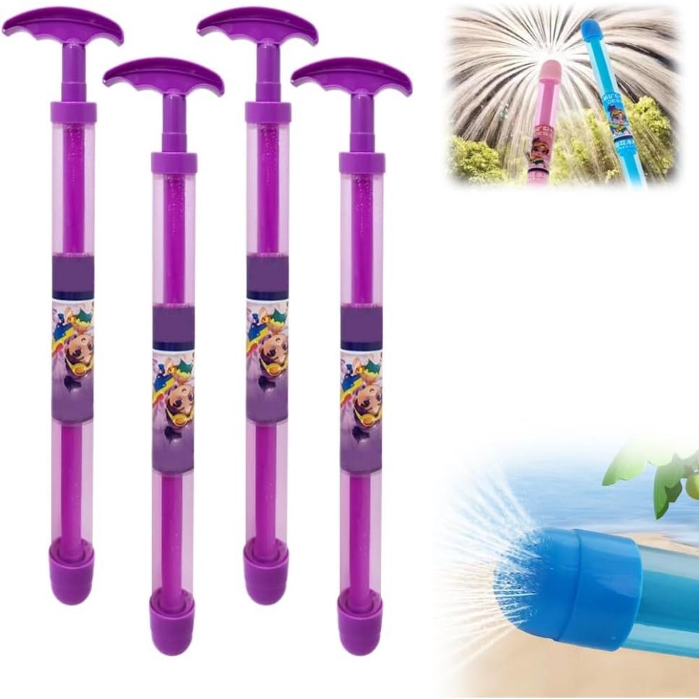4Pack Creativity Fireworks Water Gun, 2026 Upgrade Squirt Gun, Sprays Water Like Fireworks, for Pool, Beach, Backyard, Birthday Party (Purple)