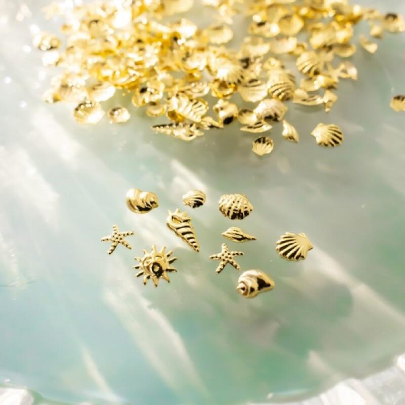 Under the Sea Gold Metal Charm Parts Set