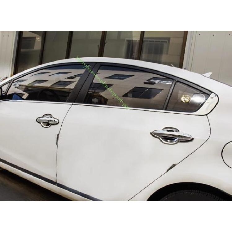 For Kia Forte K3 2014-2018 Chrome Steel Outside Door Bowl Cup Cover Trim 8pcs