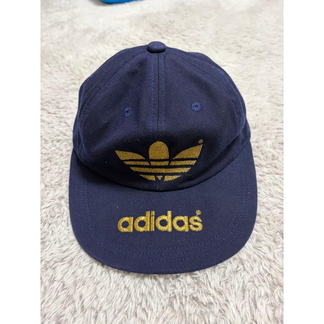 Used adidas cap navy gold 80s